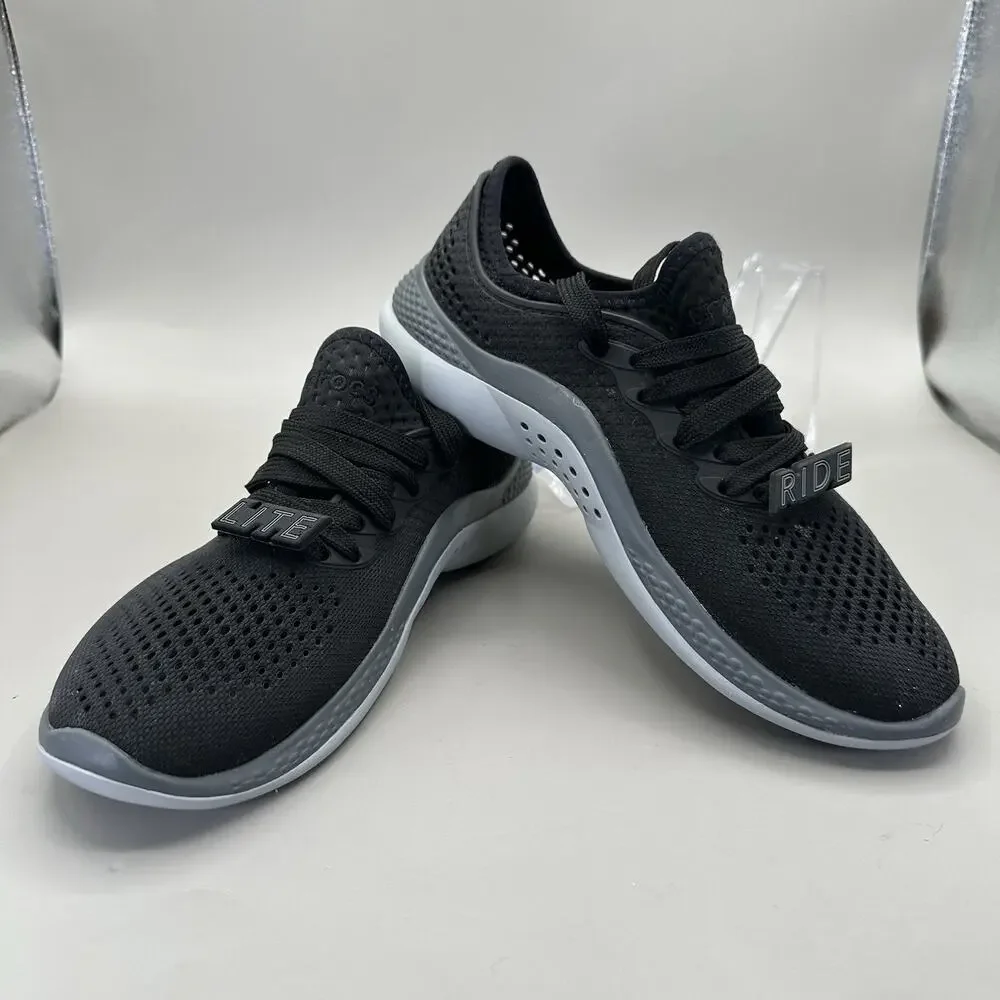 Women's Crocs LiteRide 360 Pacer Sneakers Shoes Black Size 5 US **EXCELLENT** - Picture 4 of 9